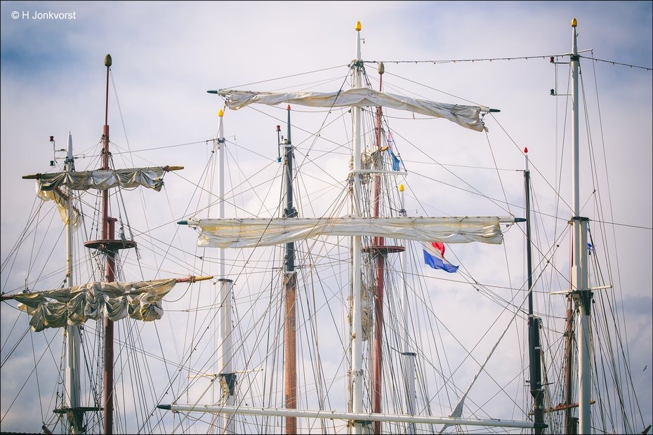 Sail Kampen 2018, Sail Kampen, Sail Kampen tall ships, Sail Kampen historische schepen, historische driemaster, hoge masten, Kraaiennest zeilschip, Kraaiennest, Fotografie, Foto, Photo